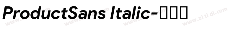 ProductSans Italic字体转换